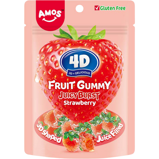 Amos 4d Gummy Center Filled Strawberry