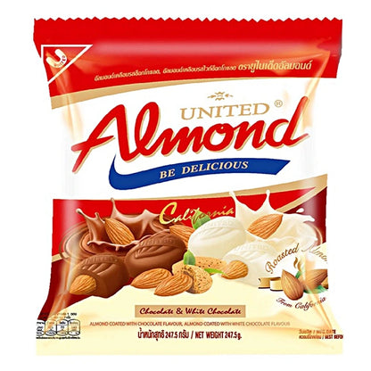 United Almond Chocolate And White 247.5g