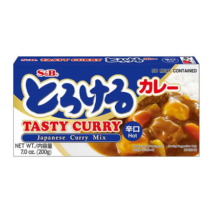 S&B Tasty Curry Japanese Mix Hot 200g