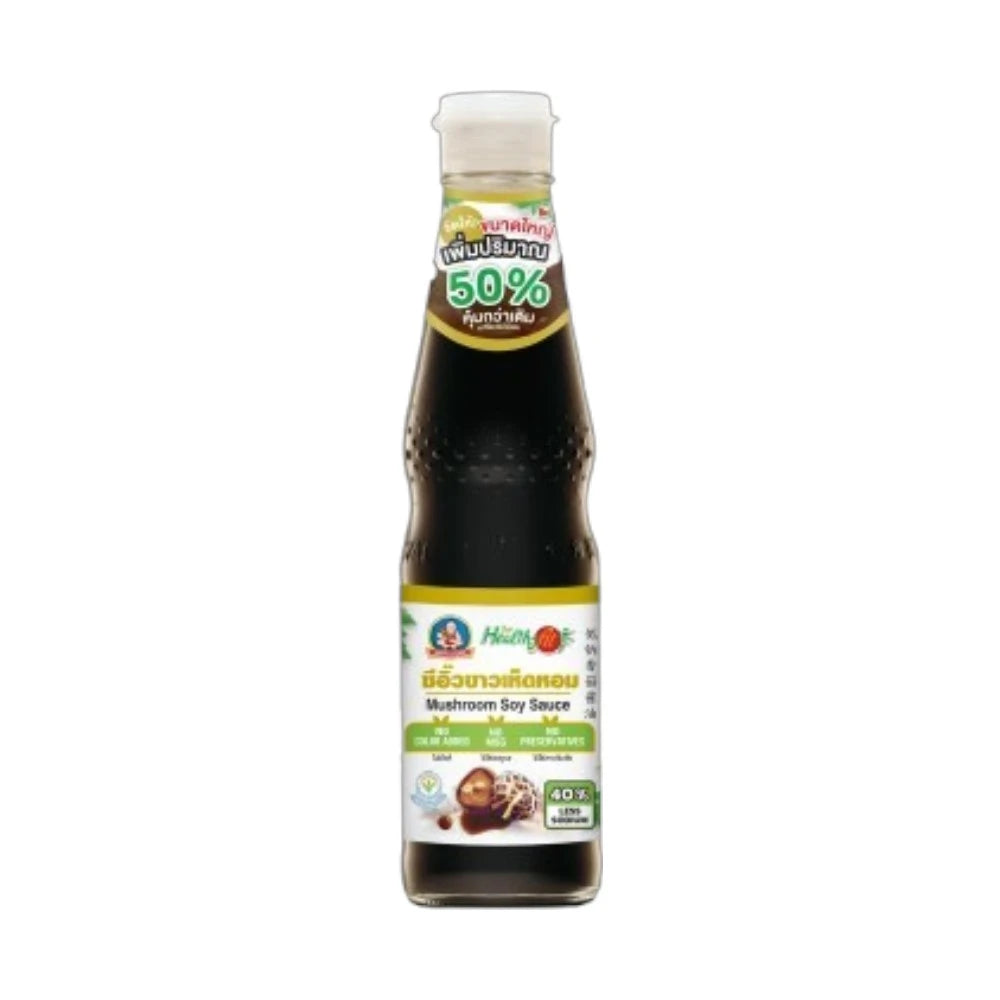Deksomboon Mushroom Soy Sauce Less Sodium Healthy Fit 300ml