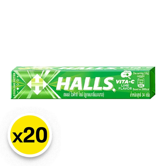 Halls Candy Fresh Lime x20