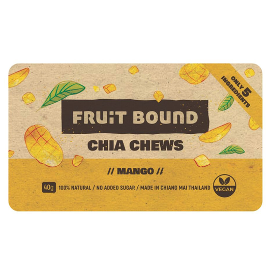 Fruit Bound Chia Fruit Bar Mango Flavor