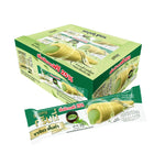 GRINNY Green TEA coated snack filled with cream, 15g, a dry grocery confectionery snack with a green tea flavor.