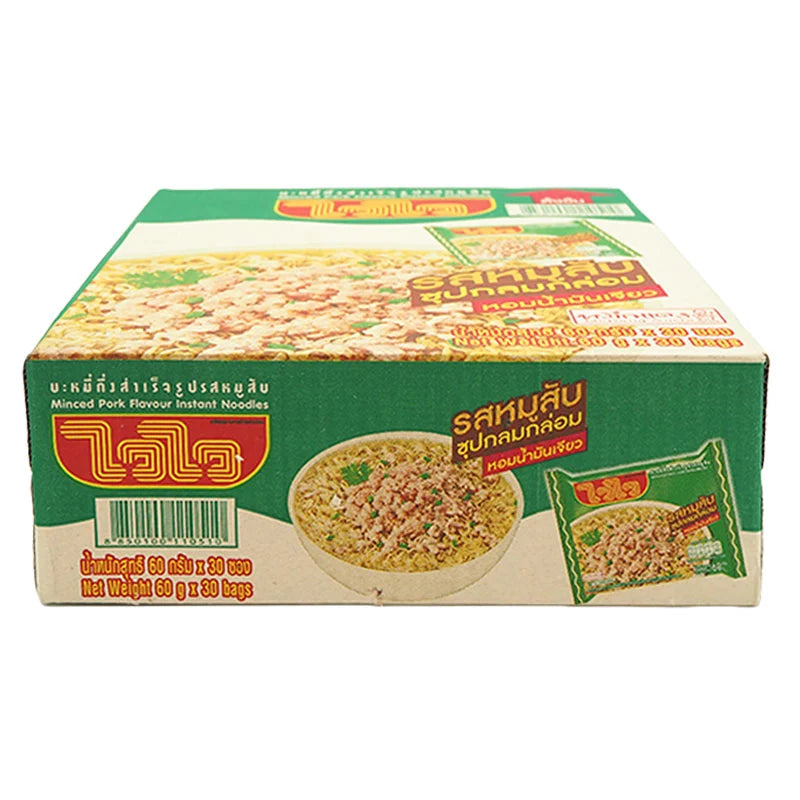 Waiwai Instant Noodle Minced Pork 60g x30
