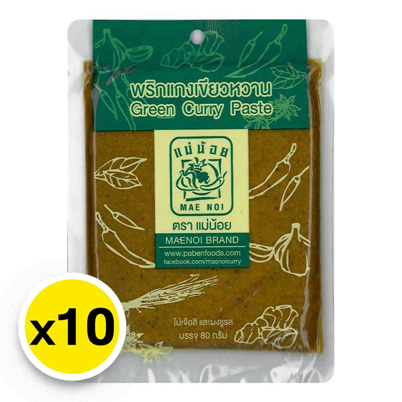 MAE NOI Green Curry Paste 80g x10