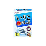 Shimaya Iriko Dashi No Moto Nagasaki sardine granule in a clear jar, used for Japanese soup stock and cooking.