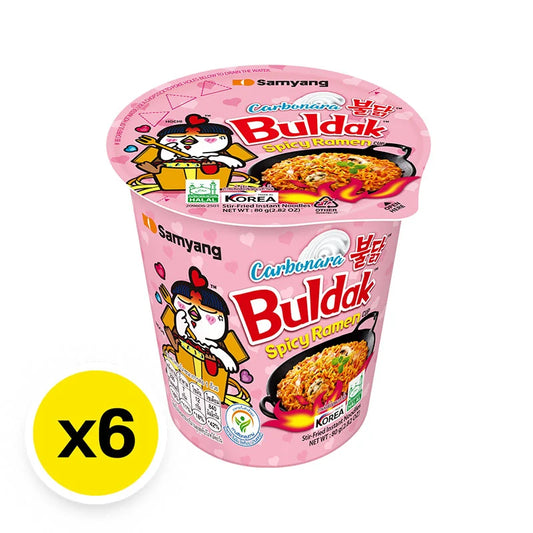 Samyang Buldak Cup Ramen Carbonara 80g x6