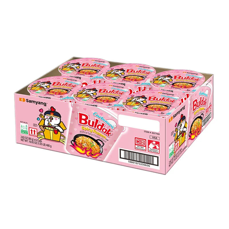 SAMYANG Buldak Cup Ramen Carbonara 80g x6
