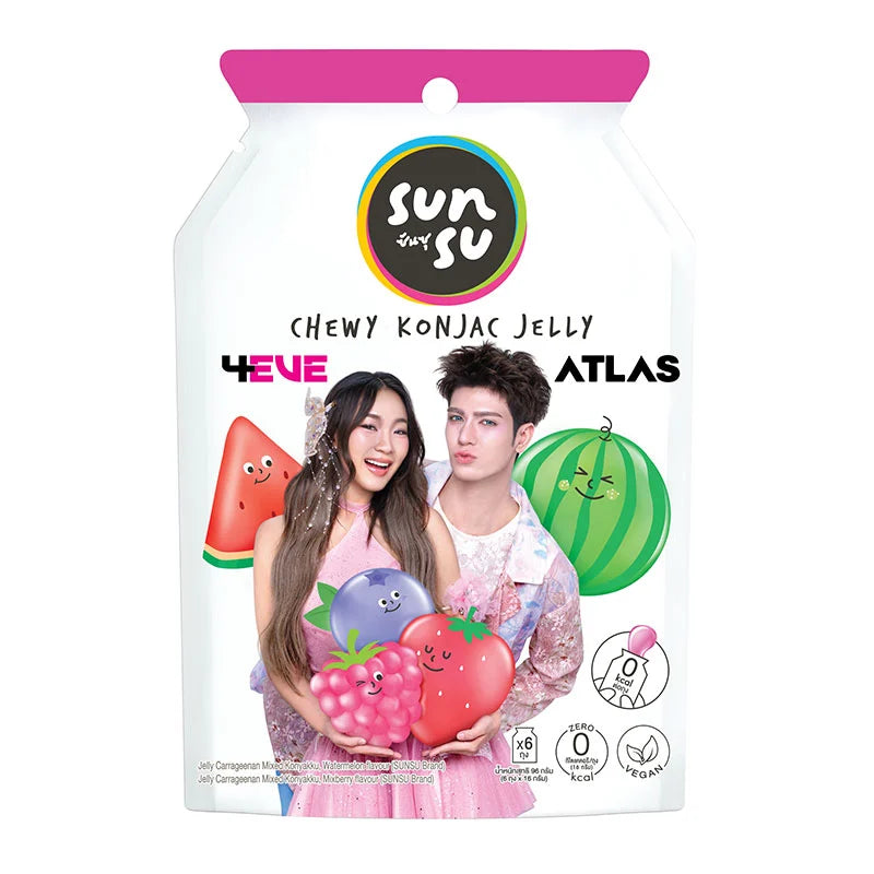 SUNSU Jelly Watermelon & Mixberry 96g x6