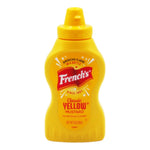 French's Mustard 226g jar, classic yellow Dijon mustard in a clear glass jar, ideal for sandwiches and cooking.