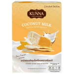 Kunna coconut milk dipped dried mango, a confectionery snack featuring dried mango slices coated with creamy coconut milk.