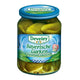 DEVELEY Bavarian large pickled gherkin cucumbers in a jar, showcasing glossy, crunchy, and whole cucumbers ready for snacking or cooking.