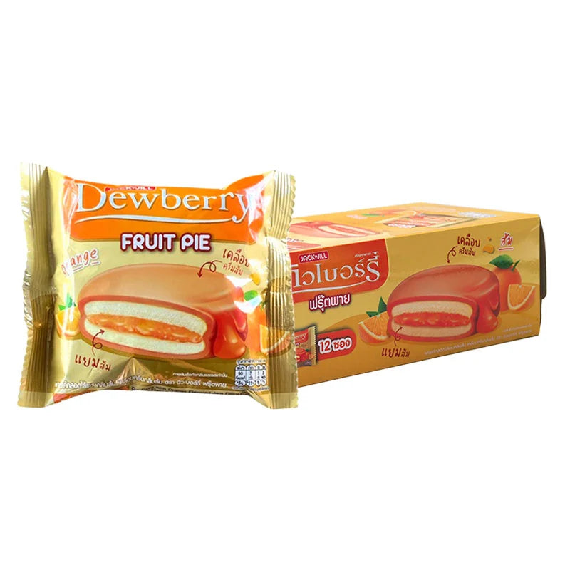 DEWBERRY Fruit Pie Coating Orange 12 Pcs 18.5g