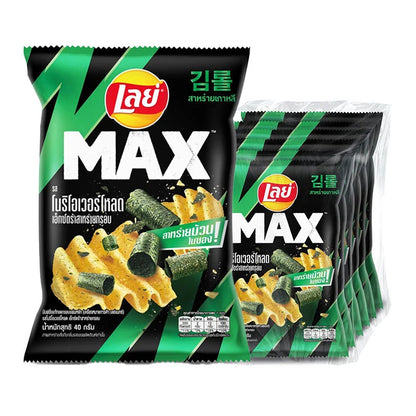 LAYS Max Potato Chips Nori Crunchy 40g x6