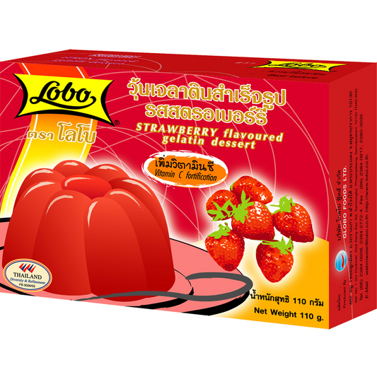 Lobo Strawberry Flavor Gelatin