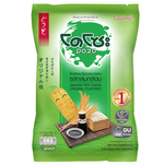 Dozo Original Rice Crackers, a package of crispy confectionery snacks from Dozo, displayed on a white background.