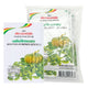 FLOWER FOOD Pumpkin plant fertilizer 25g packet, ideal for nourishing flowering plants, shown in a close-up image.