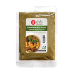 Namjai Green Curry Paste 100g in a sealed jar, showcasing vibrant green Thai curry paste for cooking.