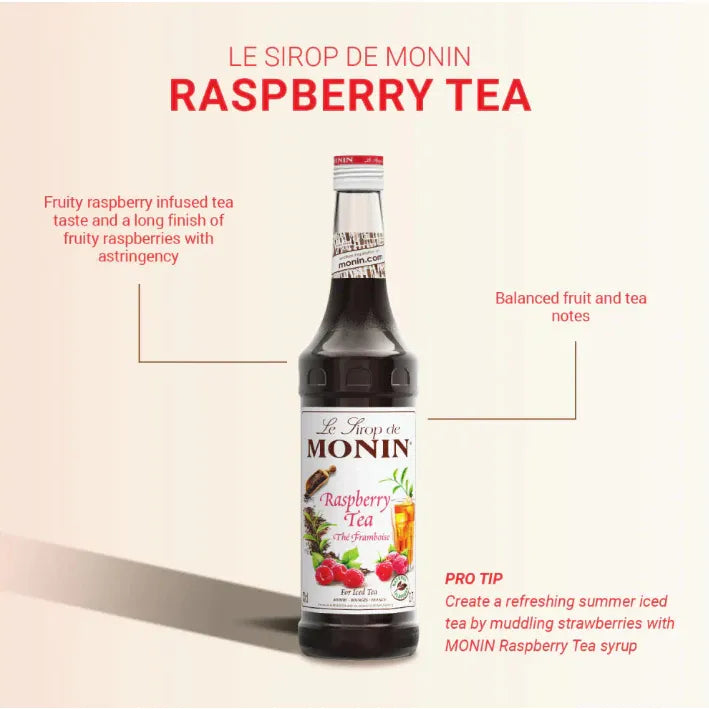 Monin Raspberry Tea Syrup 700ml