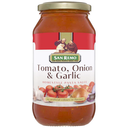 San Remo Tomato Onion Garlic Pasta Sauce