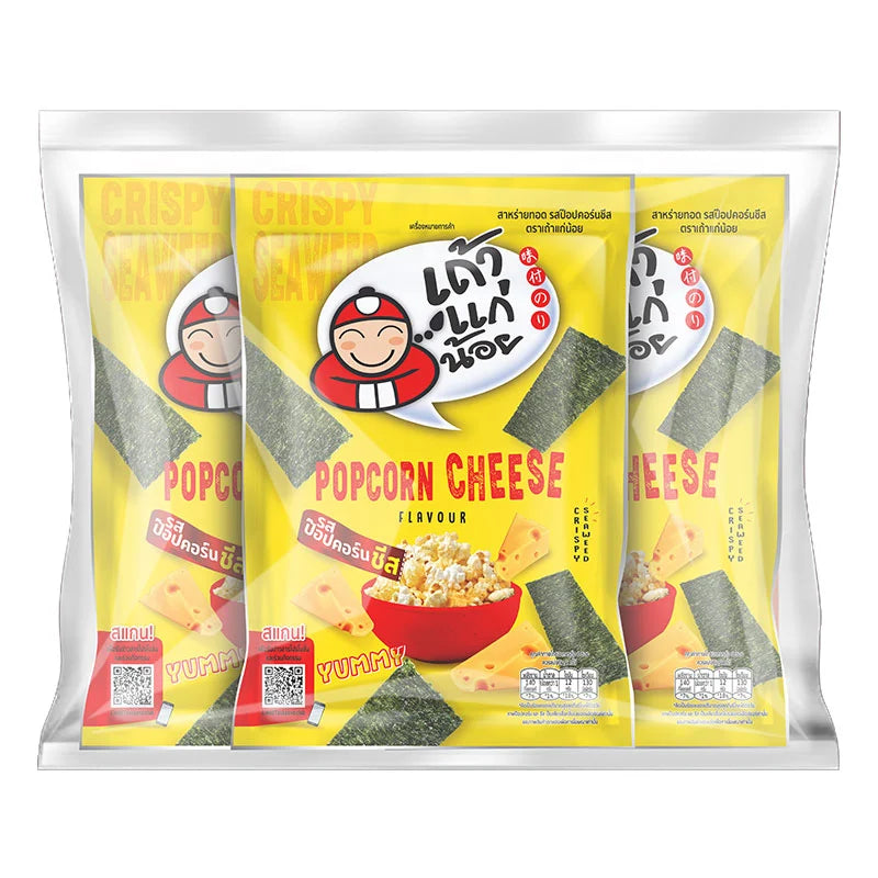 TAOKAENOI Seaweed Crispy Popcorn Cheese 20g x3