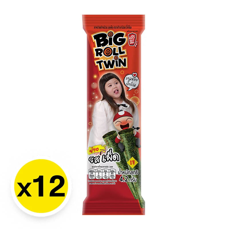 Taokaenoi Big Roll Grilled Seaweed Spicy 4.2g x12