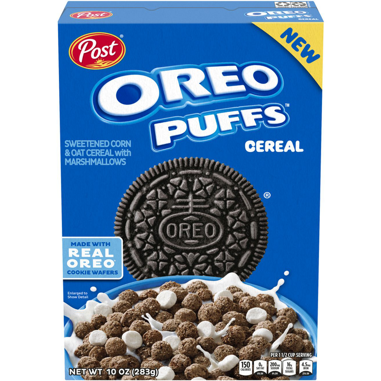 Post Oreo Puffs Breakfast Cereal