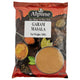 Makro Garam Masala spice jar, 500g, with colorful label and transparent lid, showing the aromatic blend inside.