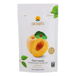 Doi Kham Sweet Chinese Apricot confectionery snack in a clear package, showcasing shiny apricot candies.