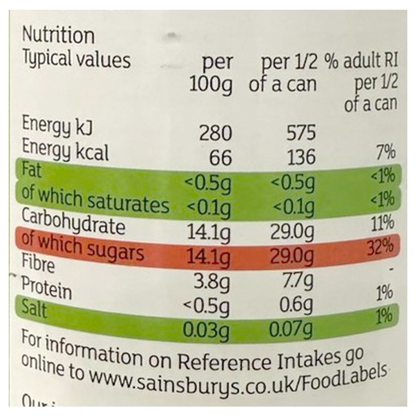 Sainsbury's Pear Halves In Light Syrup