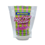Mcgarrett Agar Powder 50g in a clear container, dry grocery product from MCGARRETT, showcasing the fine white powder.