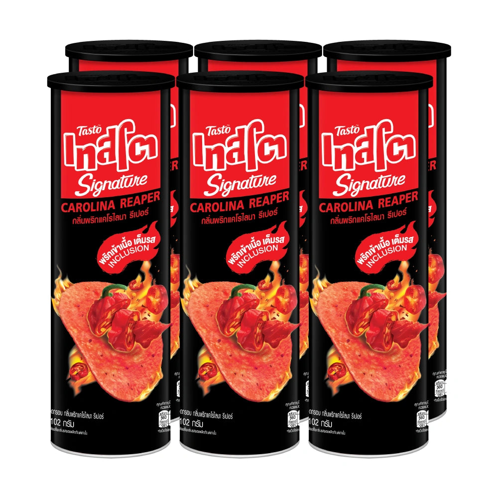 TASTO [bundle 6] Signature Inclusion Crisps Carolina Reaper 102g