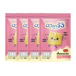 Akejang Crispy Glass Dumplings trial set with chicken sauce flavor, 40g, snack confectionery, showing transparent crispy dumplings in a package