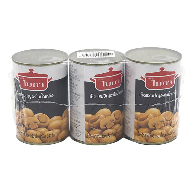 MICA Whole Champignon Mushrooms In Brine 400g x3