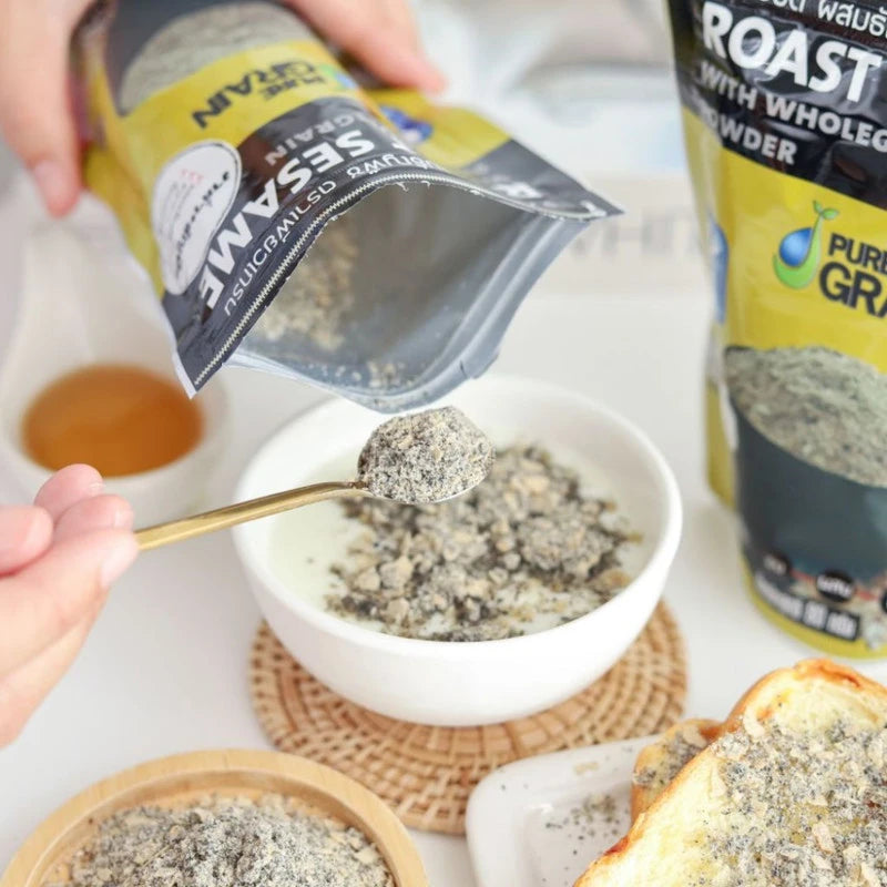 Pure Grain Ground Roasted Sesame Mixed With Grains Formula 80g