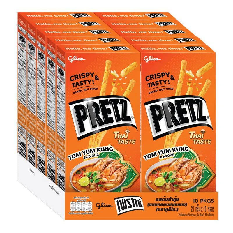 Glico Pretz Biscuit Tomyum 21g x10