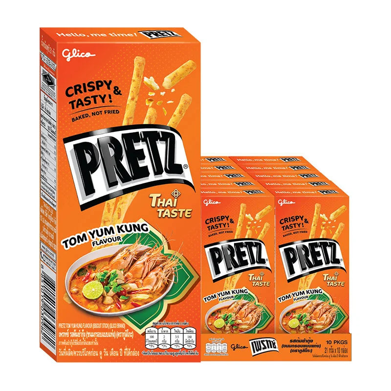 Glico Pretz Biscuit Tomyum 21g x10