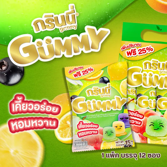 Grinny Tropical Fruits Flavour Gelatin Dessert 15g x3
