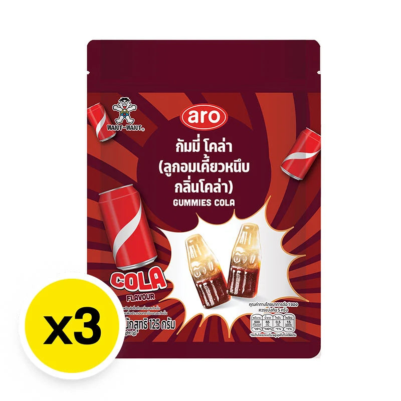 ARO Gummy Cola 125g x3