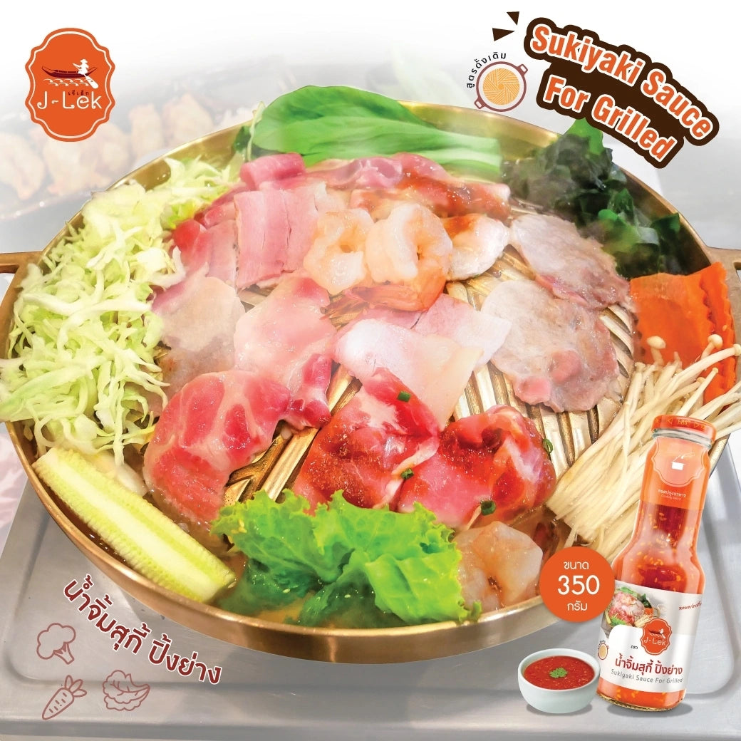 J-lek Jae Lek Sukiyaki Grill Sauce Glass Bottle Bottles 350g x6