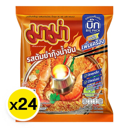 Mama Big Pack Instant Noodle Creamy Shrimp Tom Yum 95g x24