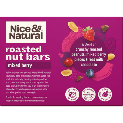 Nice & Natural Roasted Nut Bars Mixed Berry