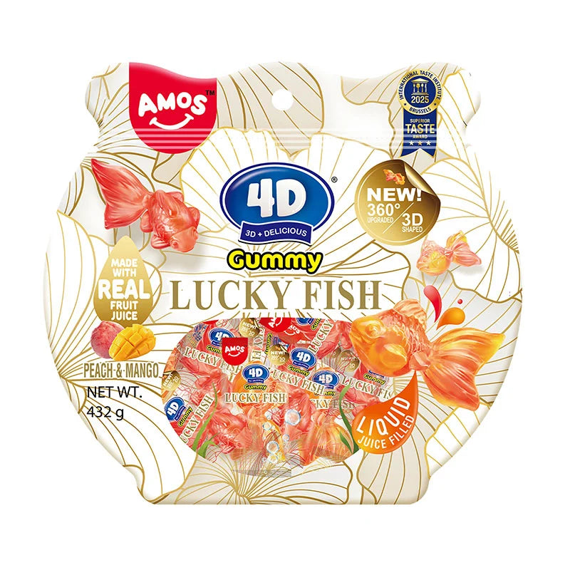 AMOS 4D Gummy Lucky Fish 432g