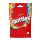 Assortment of Skittles Fruit Chewy Candy in a 45g ziplock bag, featuring mixed fruit flavors in colorful candies inside a pack.