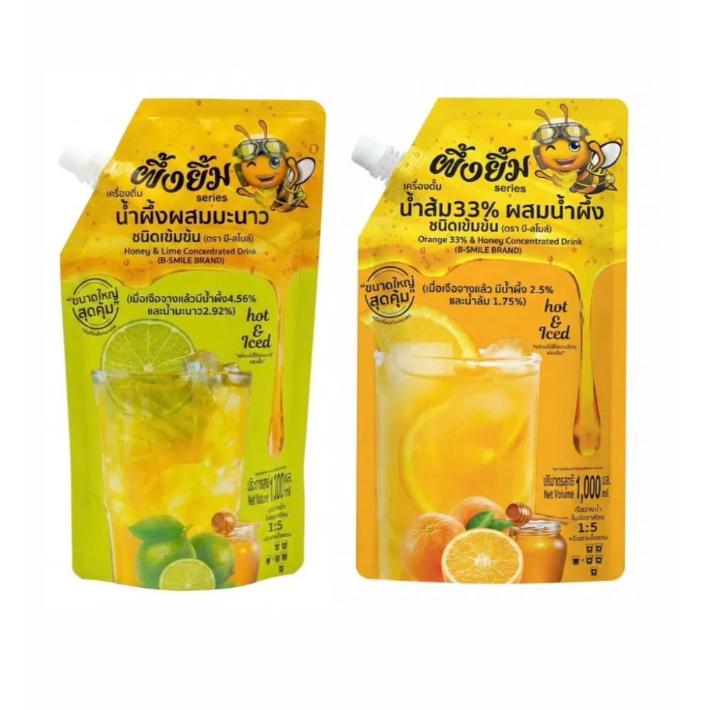 B-Smile Real Honey Mixed With Lemon Juice And Orange