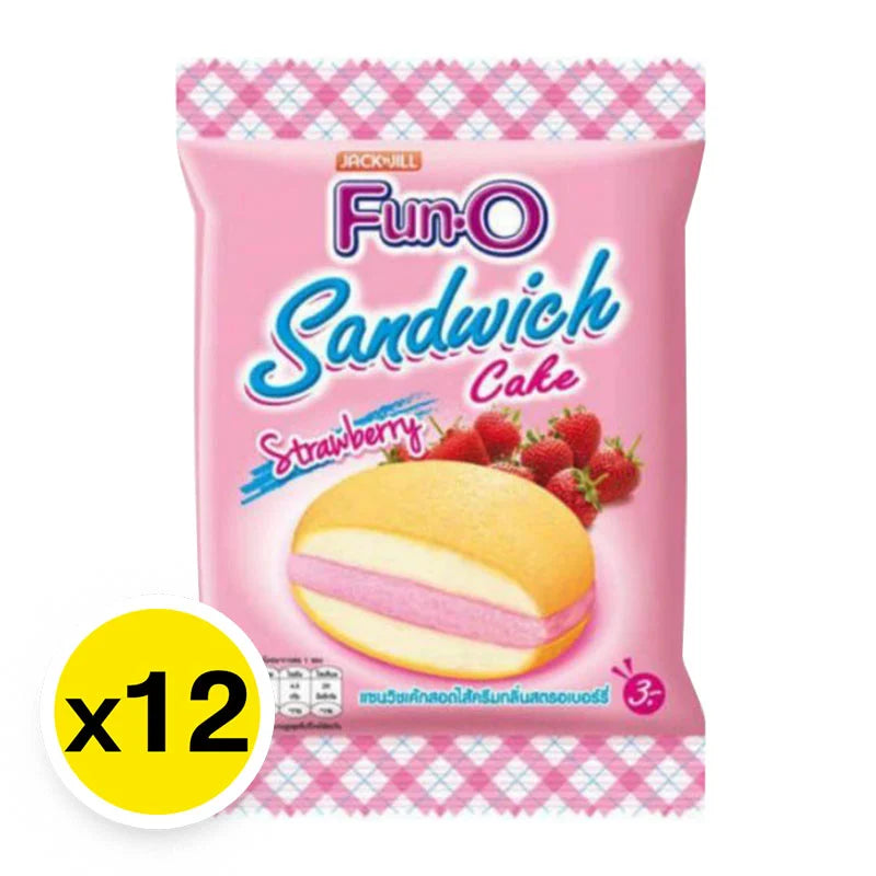 Fun-o Sandwich Cake Strawberry 13g x12