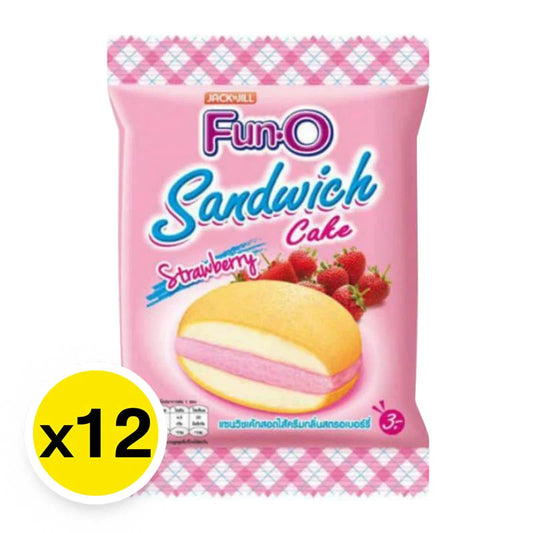 Fun-o Sandwich Cake Strawberry 13g x12