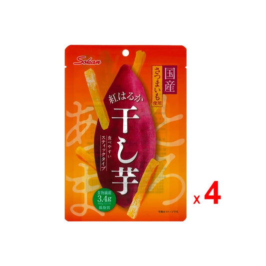 Sokan Dried Japanese Beniharuka Sweet Potato Packs 60g x4
