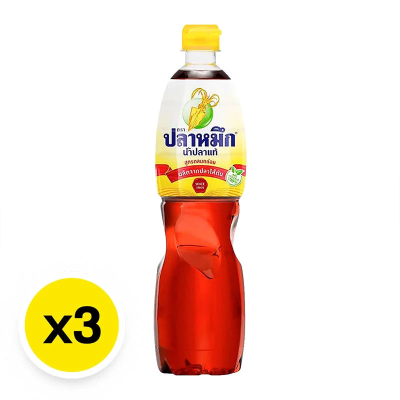 Squid Brand Fish Sauce Yellow 700ml x3