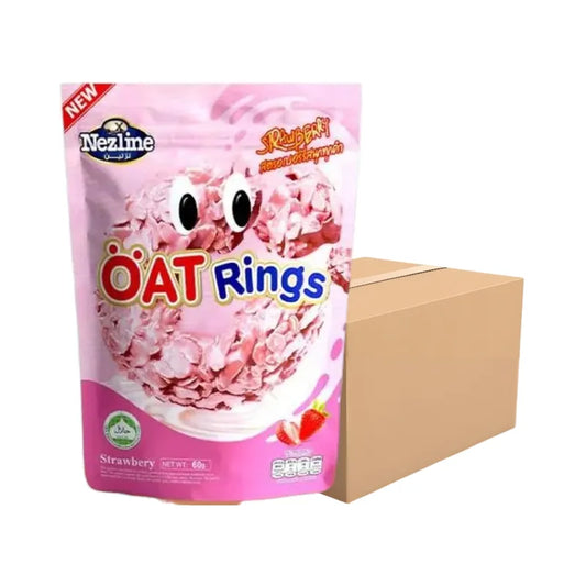 Nezline Oat Rings In 3 Flavors Snacks Strawberry Flavor 60g